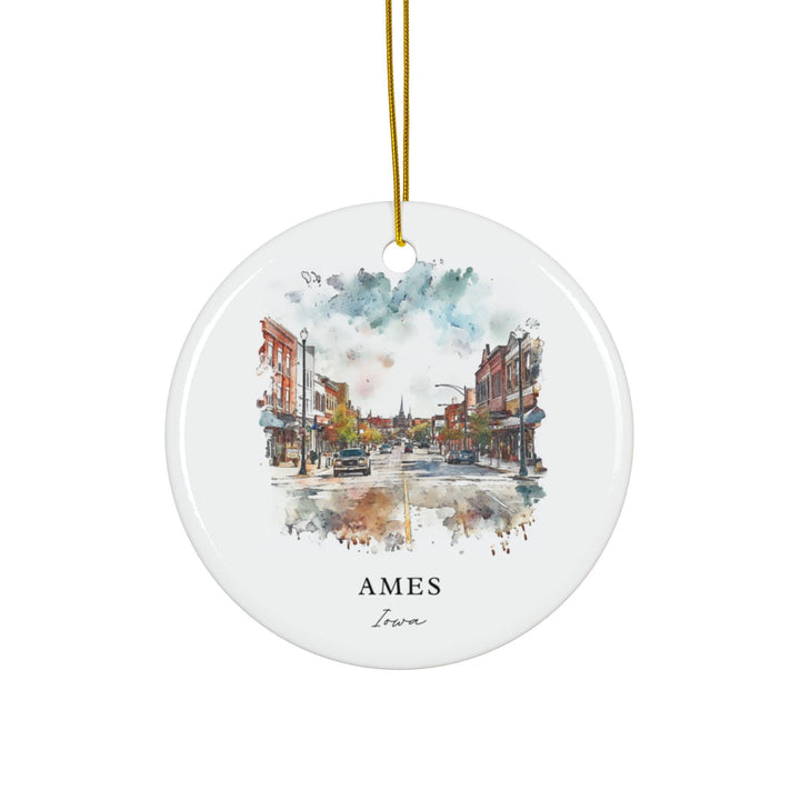 Ames, Iowa Christmas Ornament