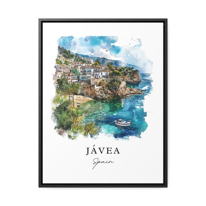 Jávea Spain Wall Art, Jávea Print, Xàbia Watercolor Art, Xàbia Spain Gift, Travel Poster, Housewarming Gift