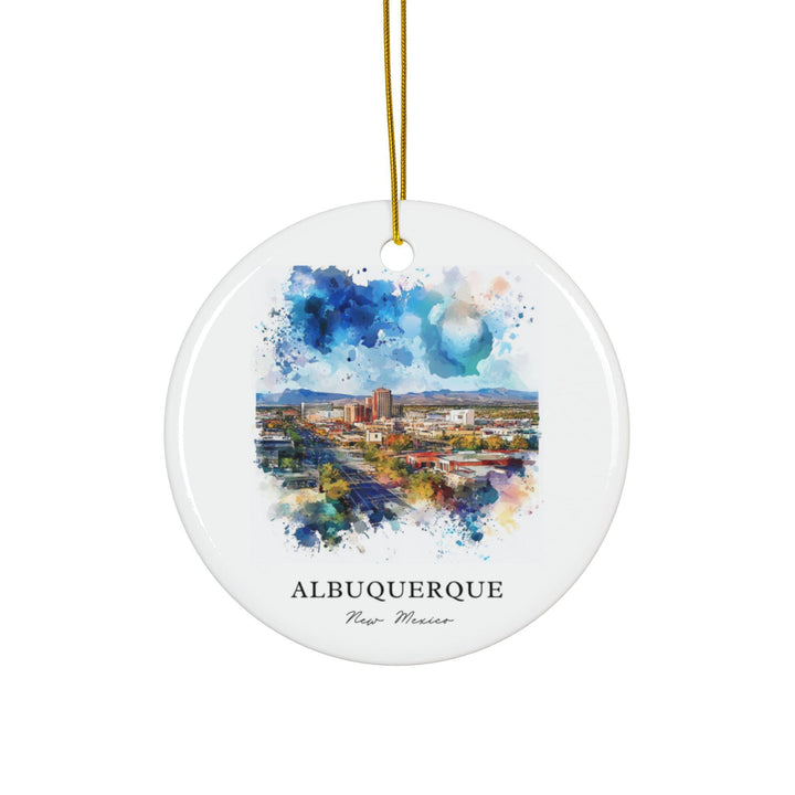 Albuquerque NM Ornament: Albuquerque Souvenir, Albuquerque NM Decor, and Authentic New Mexico Xmas Gift