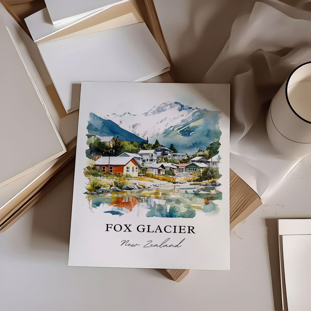 Fox Glacier Wall Art - South Island New Zealand Print