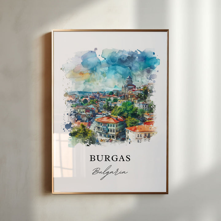 Burgas Wall Art - Bulgaria Print