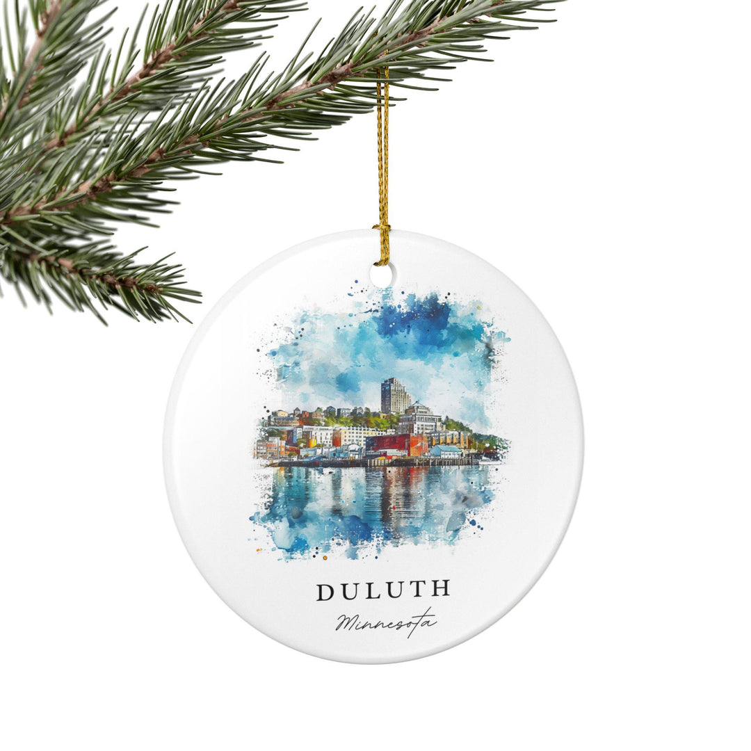 Duluth Ornament: Unique Duluth Minnesota Souvenir, Minnesota Xmas Decor, and Authentic Duluth MN Gift