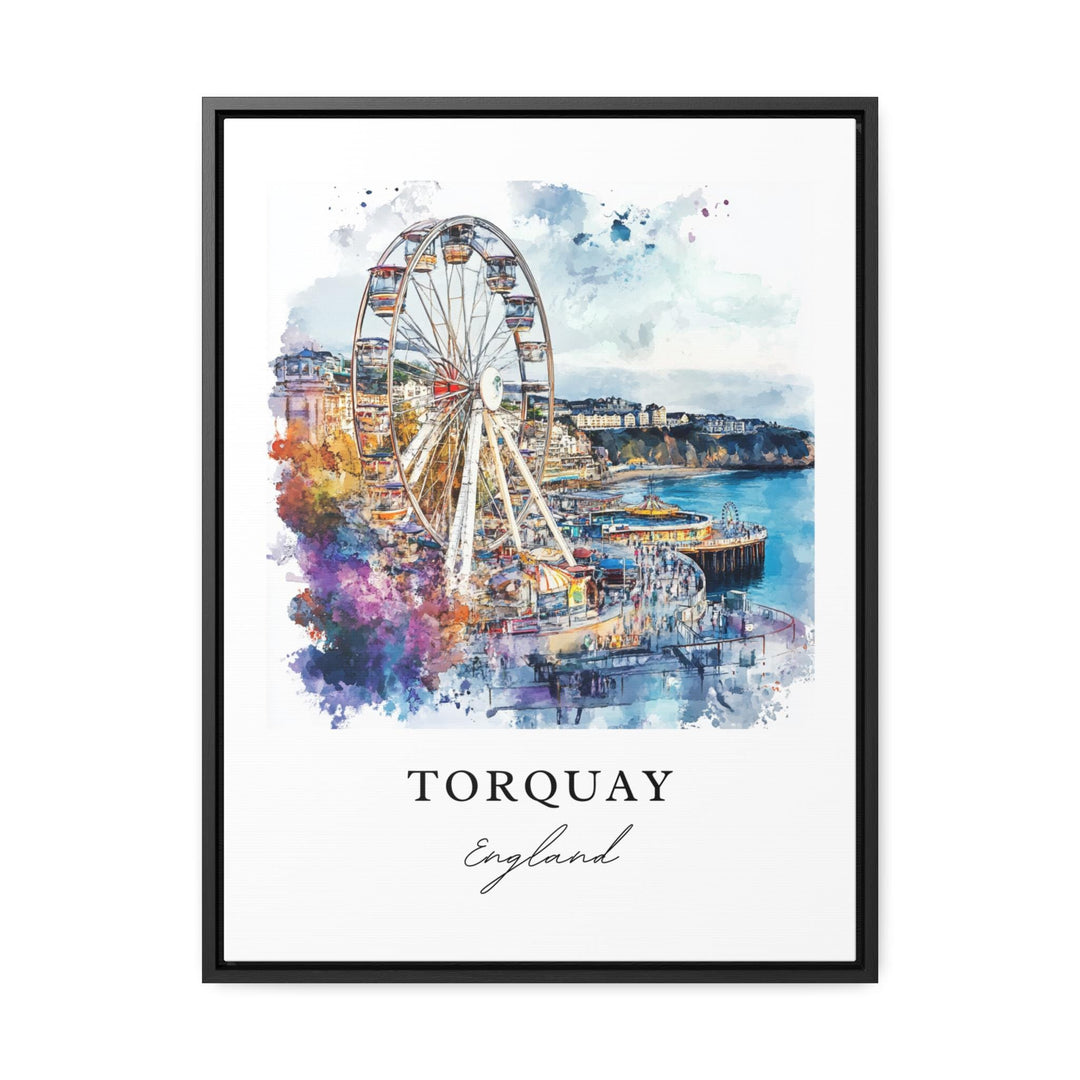 Torquay, England – Watercolor Art Print