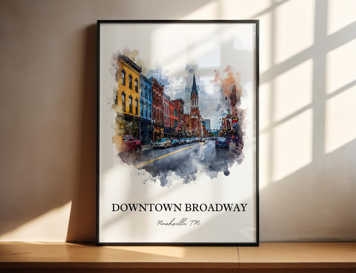 Nashville, Tennessee – Watercolor Art Print