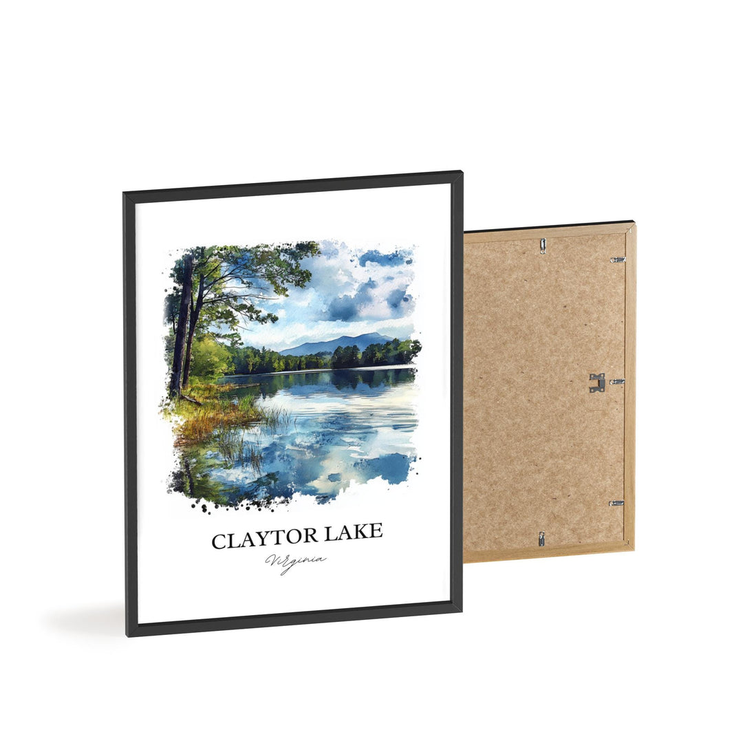 Claytor Lake, USA – Watercolor Art Print