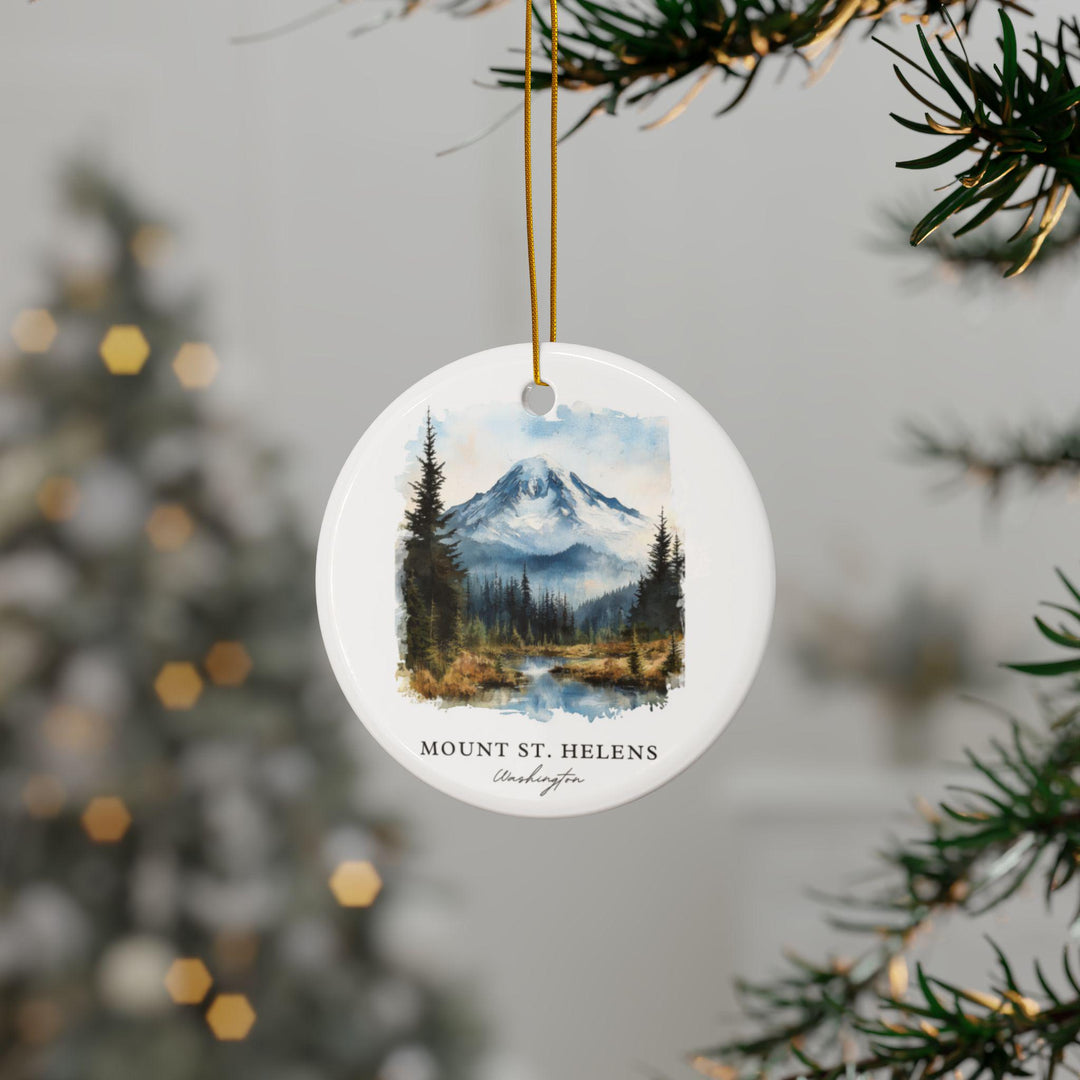 Mount St. Helens Ornament: Unique Mount St Helens Souvenir, Washington Xmas Decor, and Authentic Mount St. Helens Gift