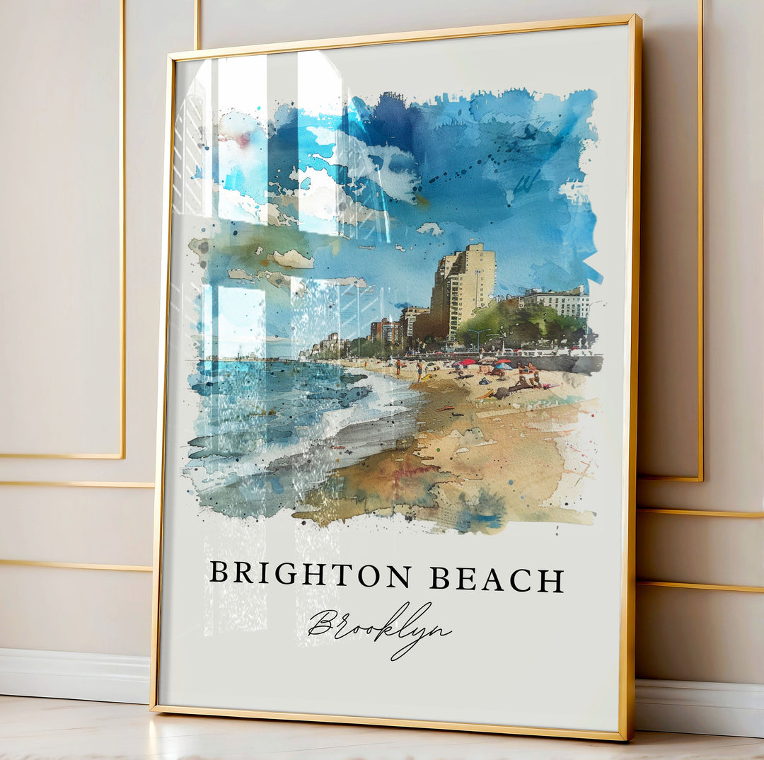 Brighton Beach Wall Art - Brooklyn NY Print