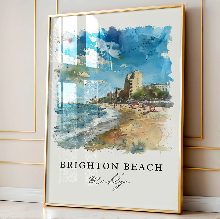 Brighton Beach Wall Art - Brooklyn NY Print