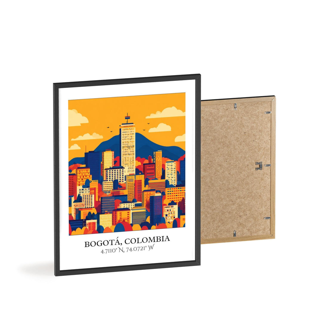 Bogotá Art, Bogotá Retro Travel Art, Bogotá Colombia Home Decor, Colombia Gift, Colombia Travel Art, Travel Prints, Housewarming Gift