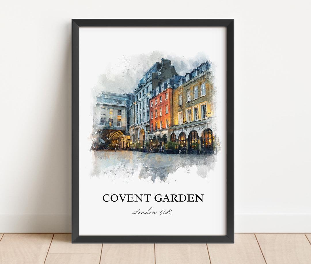 Covent Garden, England – Watercolor Art Print