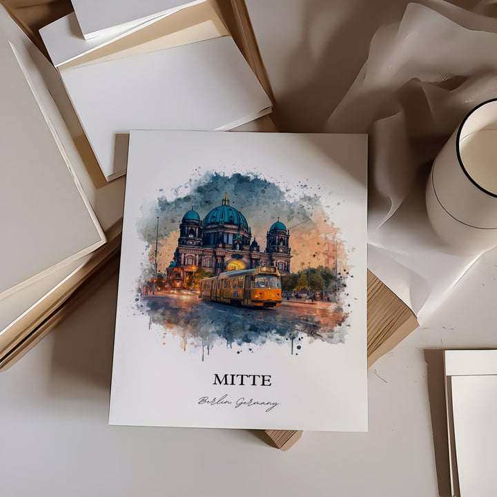 Mitte Berlin, Germany – Watercolor Art Print