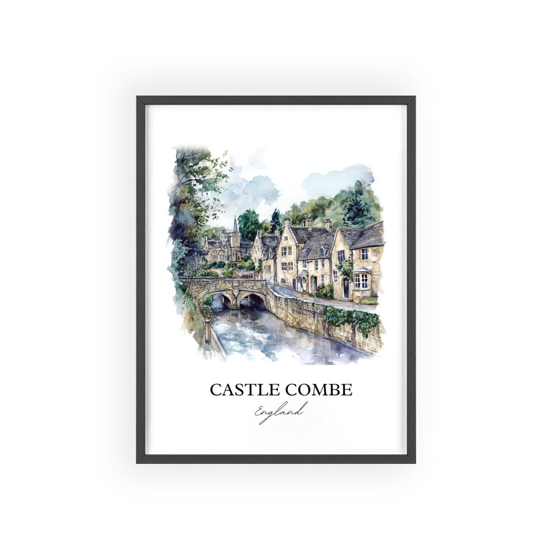 Castle Comb Wall Art, Wiltshire Print, England Watercolor Art, Castle Comb England Gift, Travel Print, Travel Poster, Housewarming Gift