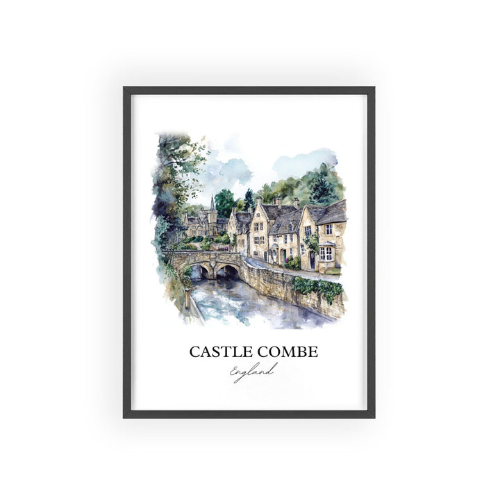 Castle Comb Wall Art, Wiltshire Print, England Watercolor Art, Castle Comb England Gift, Travel Print, Travel Poster, Housewarming Gift