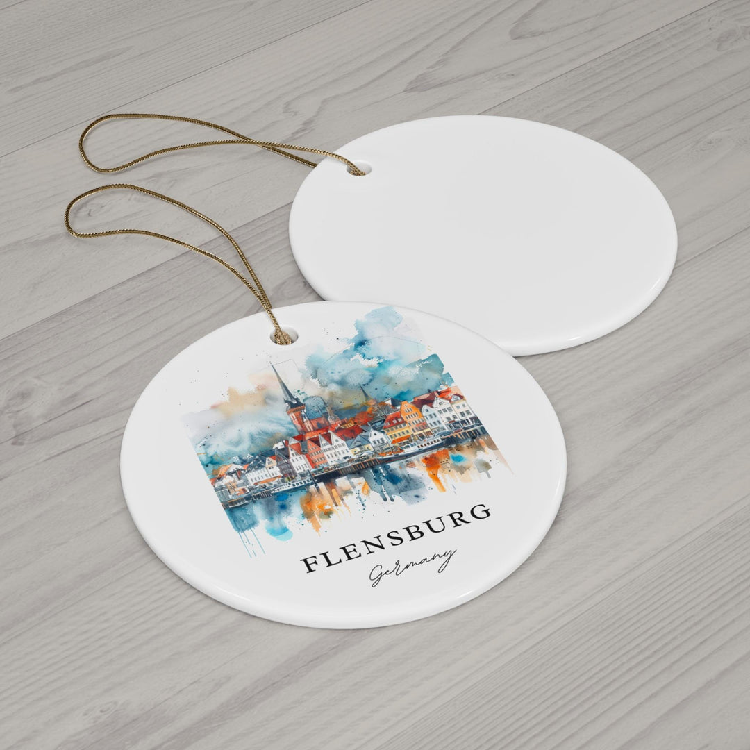 Flensburg Germany Ornament: Unique Flensburg Souvenir, Flensburg Xmas Decor, and Authentic Germany Christmas Gift