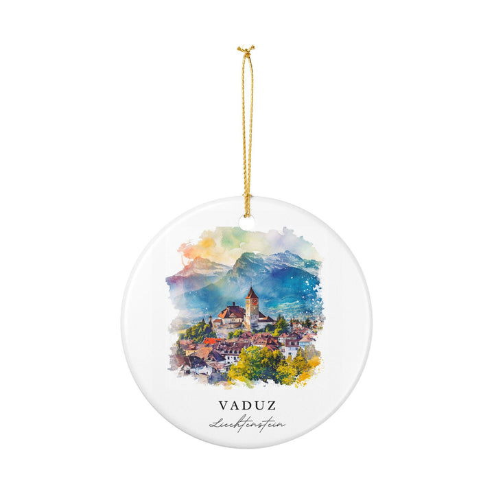 Vaduz Ornament: Unique Vaduz Souvenir, Liechtenstein Xmas Decor, and Authentic Liechtenstein Gift
