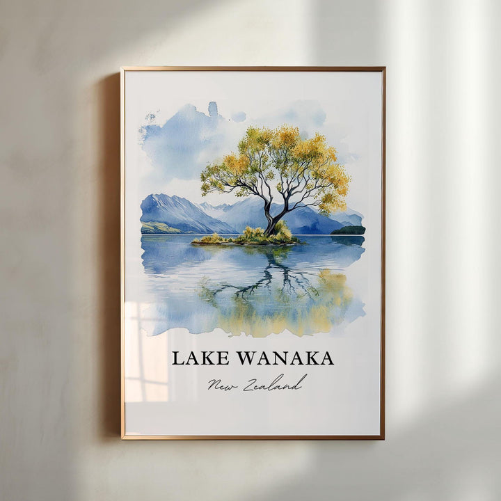 Lake Wanaka Wall Art - New Zealand Print