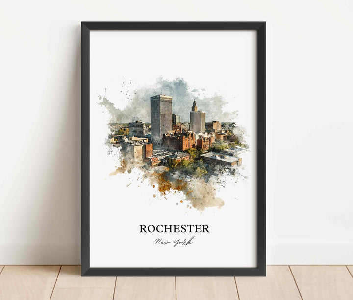 Rochester, New York – Watercolor Art Print
