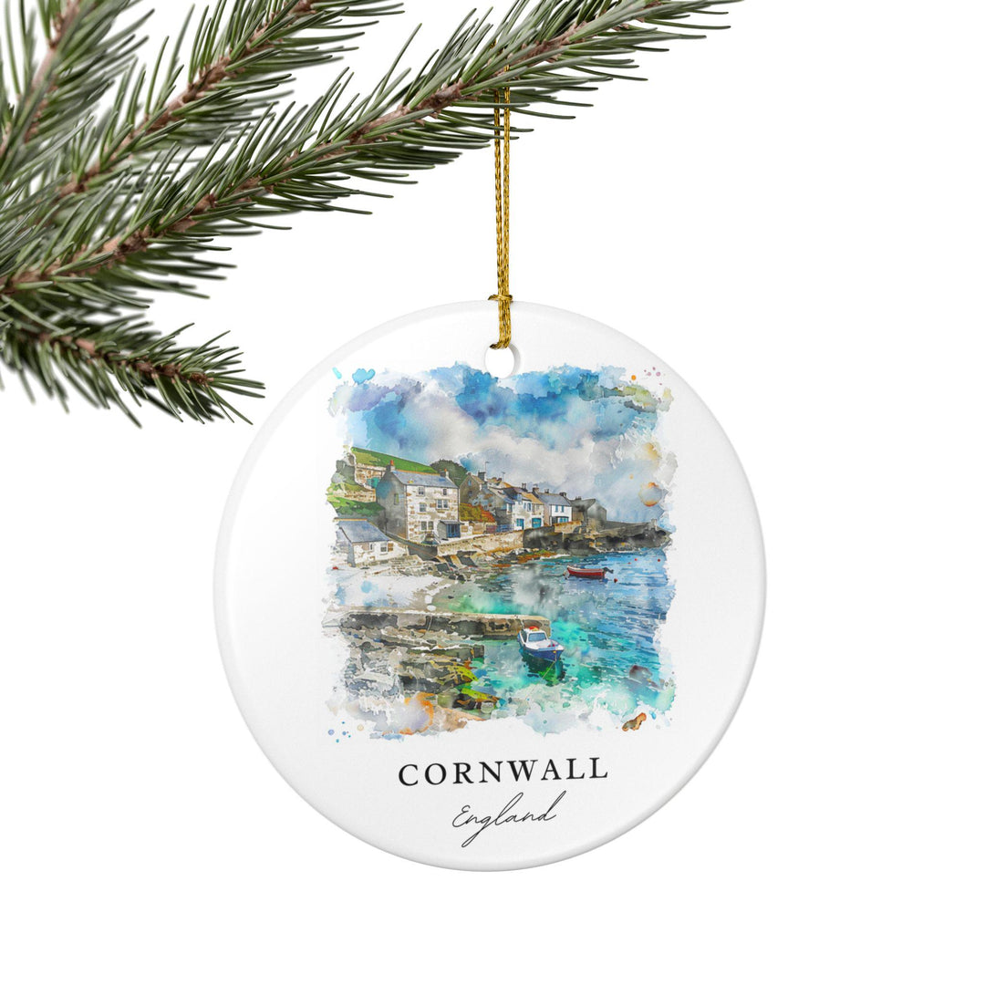Cornwall, England Ornament: Unique Cornwall Souvenir, Cornwall Xmas Decor, and Authentic Cornwall England Gift