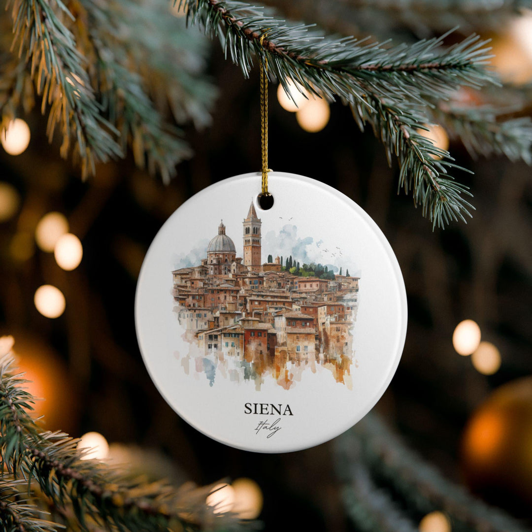 Siena Italy Ornament: Unique Siena Italy Souvenir, Siena Italy Xmas Decor, and Authentic Siena Italy Gift