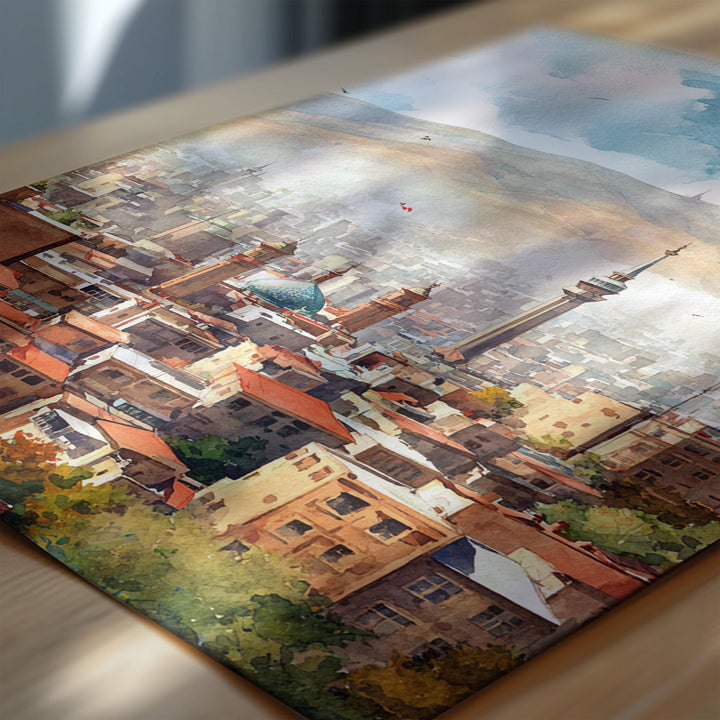 Tehran, Iran – Watercolor Art Print