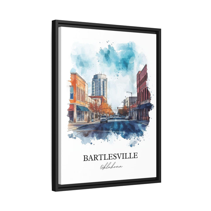Bartlesville OK Wall Art, Bartlesville Print, Oklahoma Watercolor Art, Osage County OK Gift, Travel Print, Travel Poster, Housewarming Gift