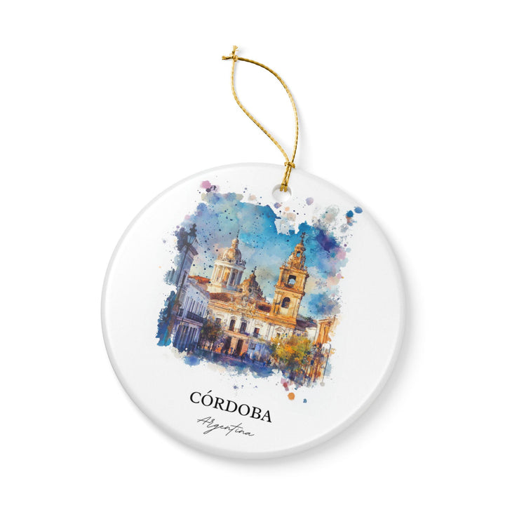 Cordoba Agrentina Ornament: Unique Cordoba Souvenir, Agrentina Xmas Decor, and Authentic Agrentina Gift