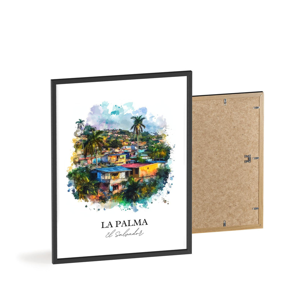 La Palma, El Salvador – Watercolor Art Print
