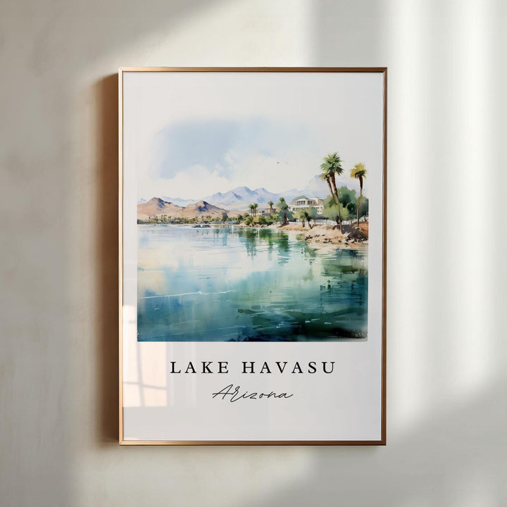 Lake Havasu AZ wall art - Arizona, Lake Havasu poster, Lake Havasu Wedding gift, Birthday present, Custom Text, Personalized Gift