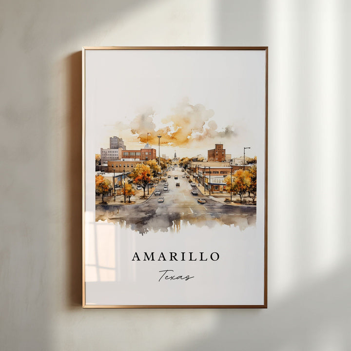 Amarillo Wall Art - Texas Print