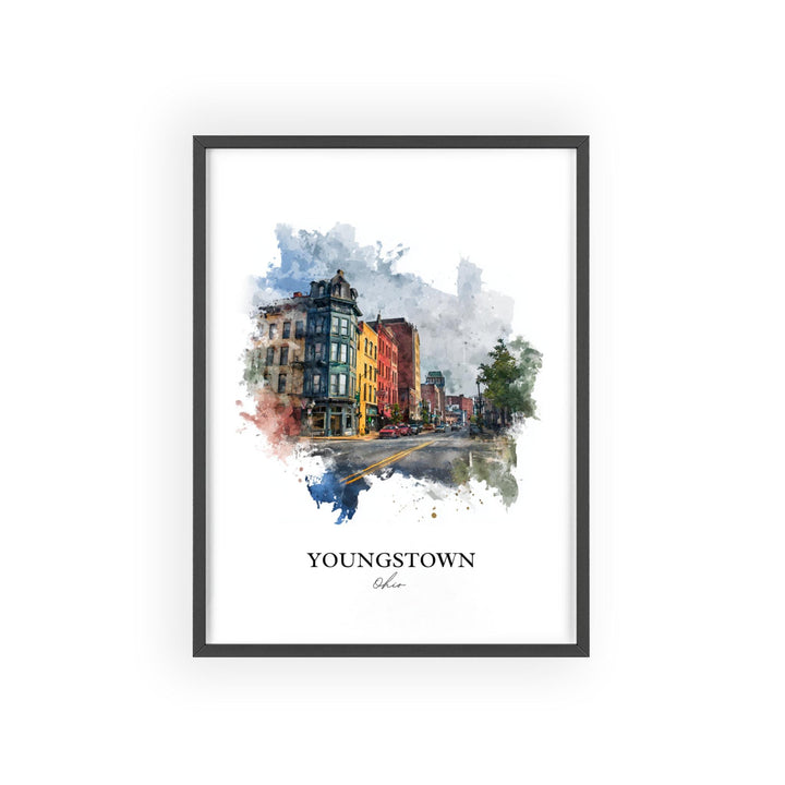 Youngstown, Ohio – Watercolor Art Print