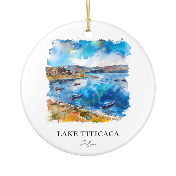 Lake Titicaca Ornament: Unique Lake Titicaca Souvenir, Peru Xmas Decor, and Authentic Lake Titicaca Peru Gift