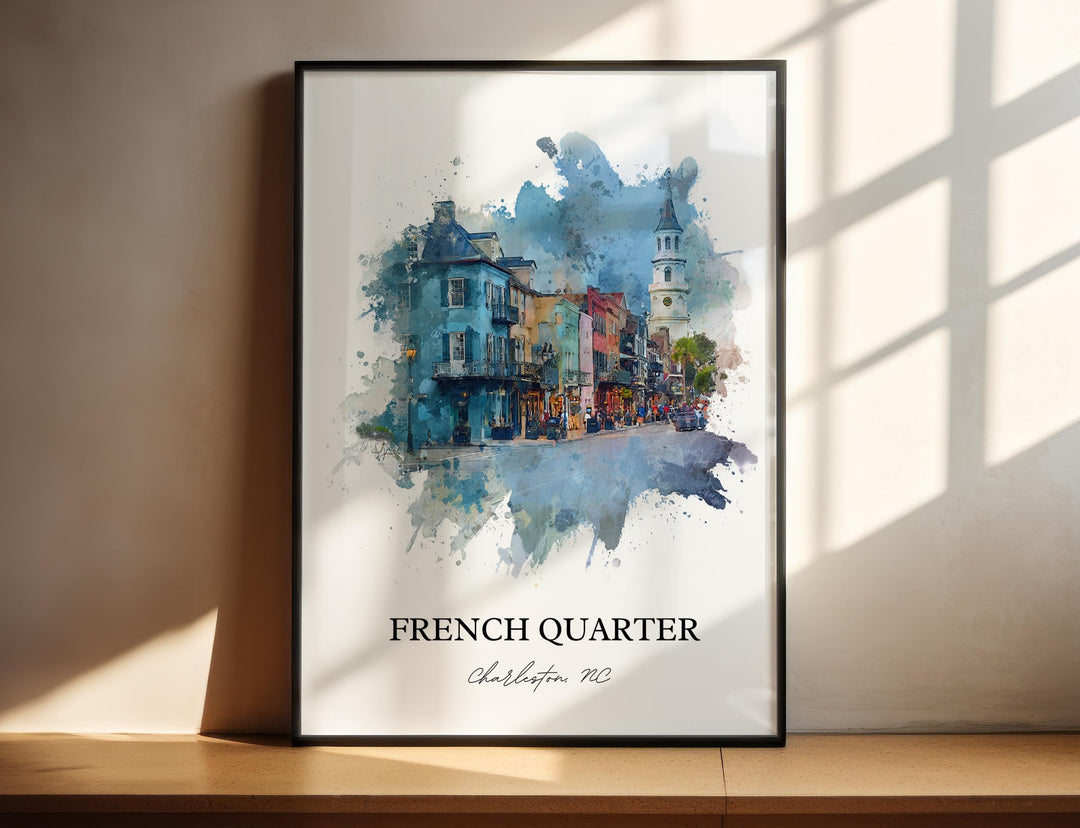 Charleston, South Carolina, USA – Watercolor Art Print