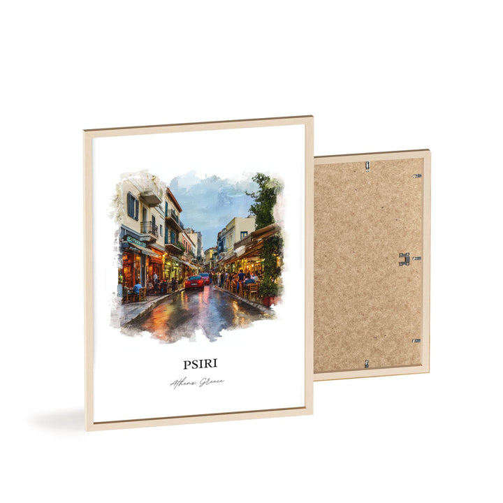 Psiri, Athens Greece – Watercolor Art Print
