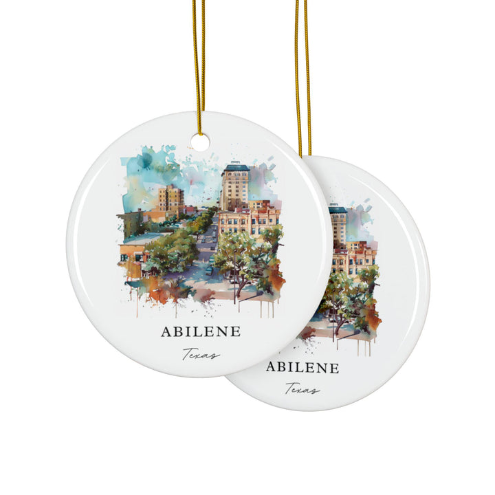 Abilene Texas Ornament: Unique Abilene Souvenir, Abilene Xmas Decor, and Authentic Abilene TX Gift