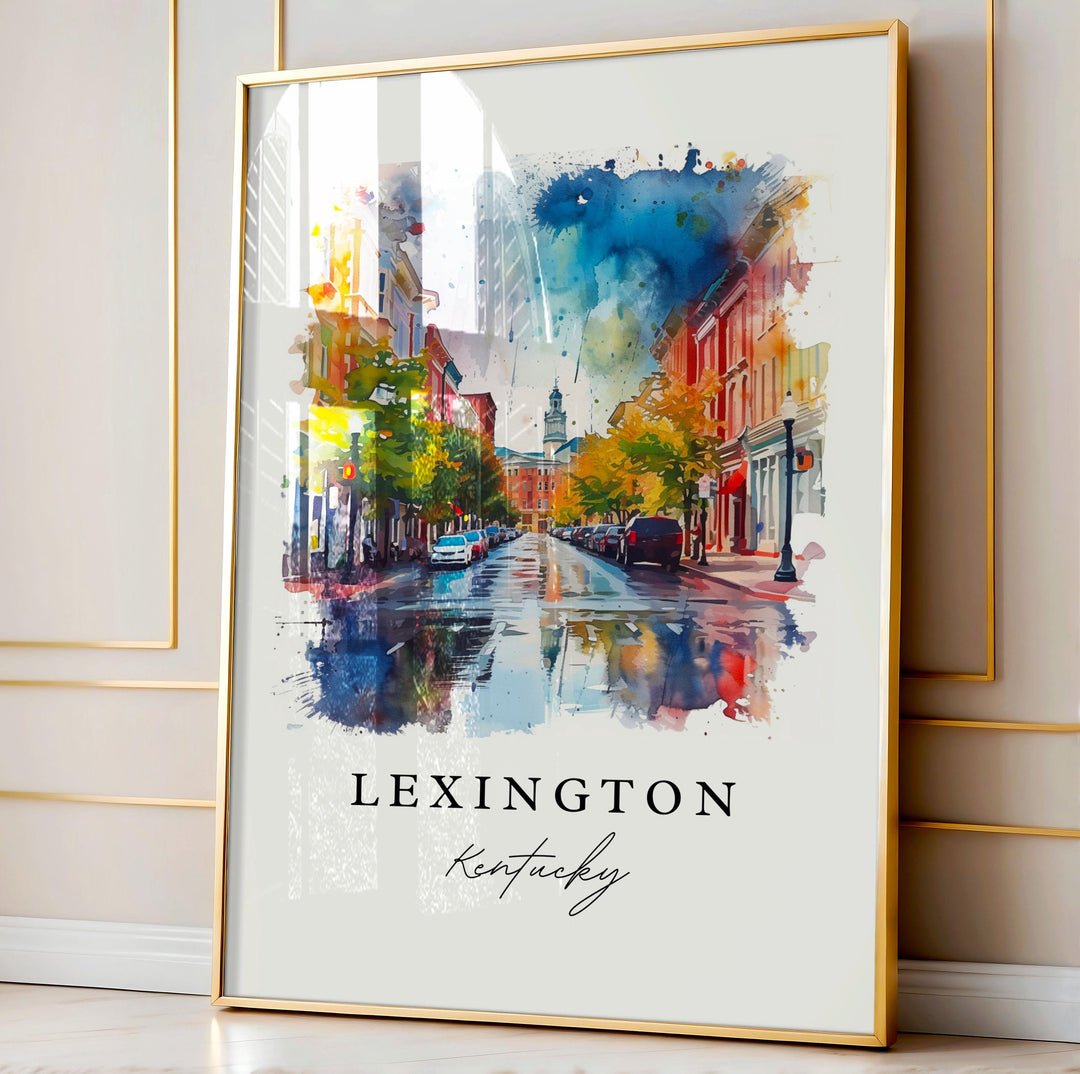 Lexington KY wall art - Kentucky, Lexington print, Lexington Wedding gift, Birthday present, Custom Text, Perfect Gift