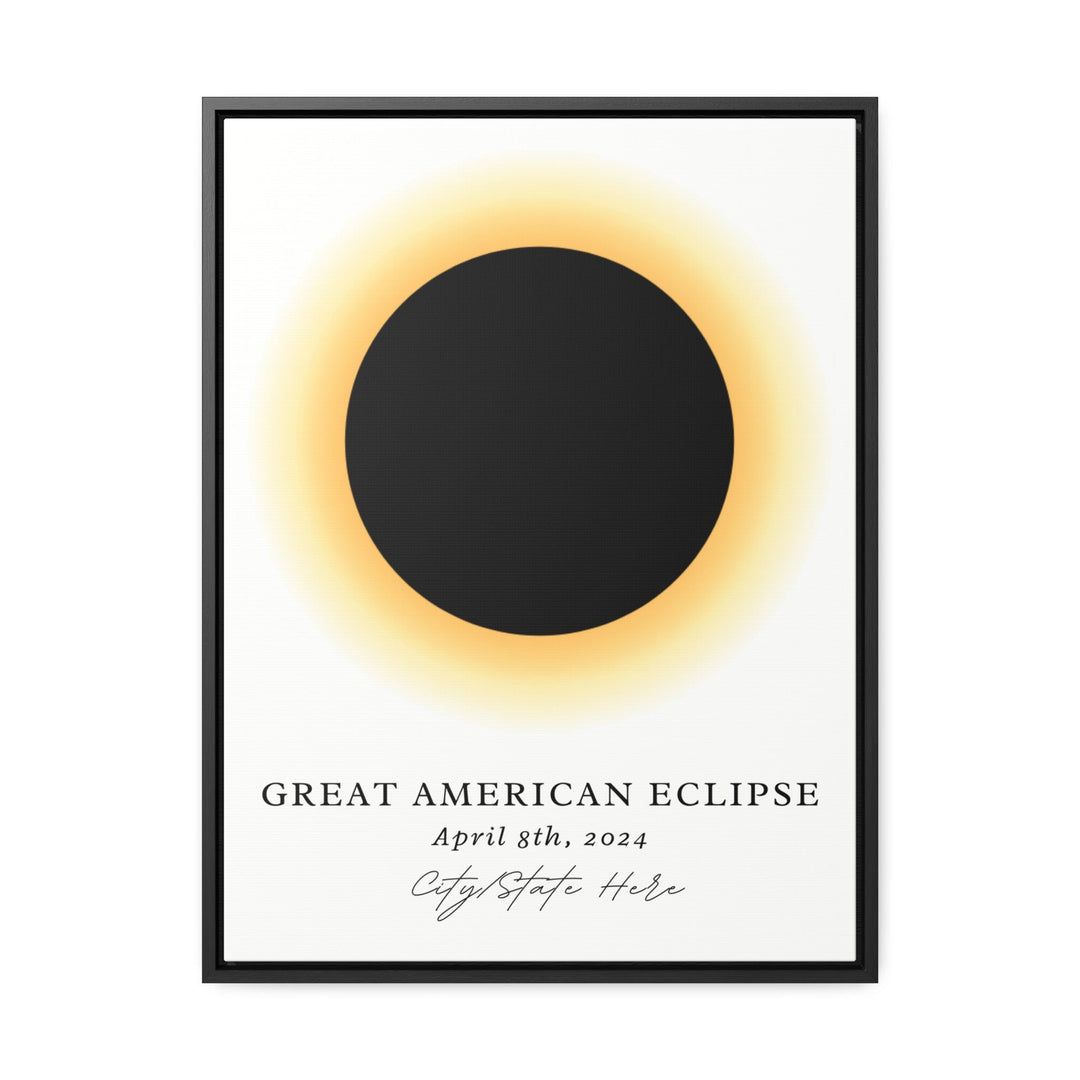 Custom Town Eclipse Art 2024, Eclipse Art Poster Print, Eclipse Souvenir Gift, Solar Eclipse Art, Great American Eclipse