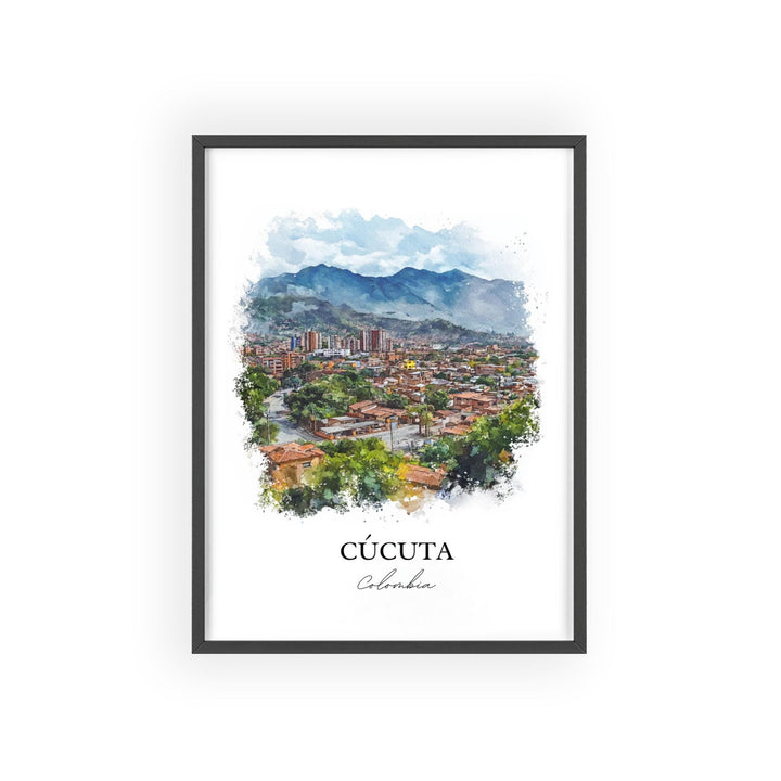 Cúcuta Colombia Wall Art, Cúcuta Print, Colombia Watercolor Art, Colombia Gift, Travel Print, Travel Poster, Housewarming Gift