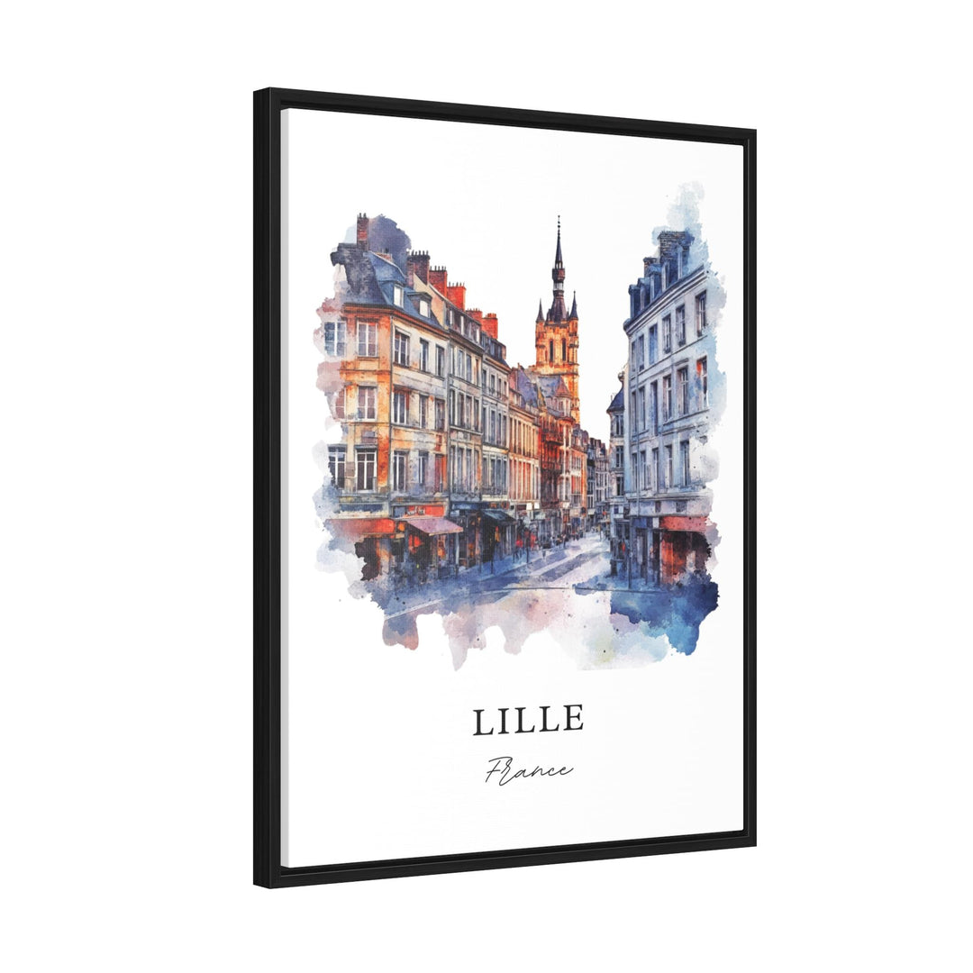 Lille France Wall Art, Lille Print, Lille Watercolor Art, Lille France Gift,