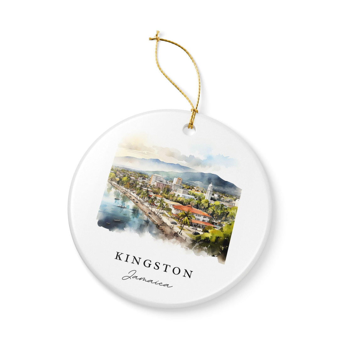 Kingston Jamaica Ornament: Unique Kingston Souvenir, Kingston Jamaica Xmas Decor, and Authentic Jamaica Gift