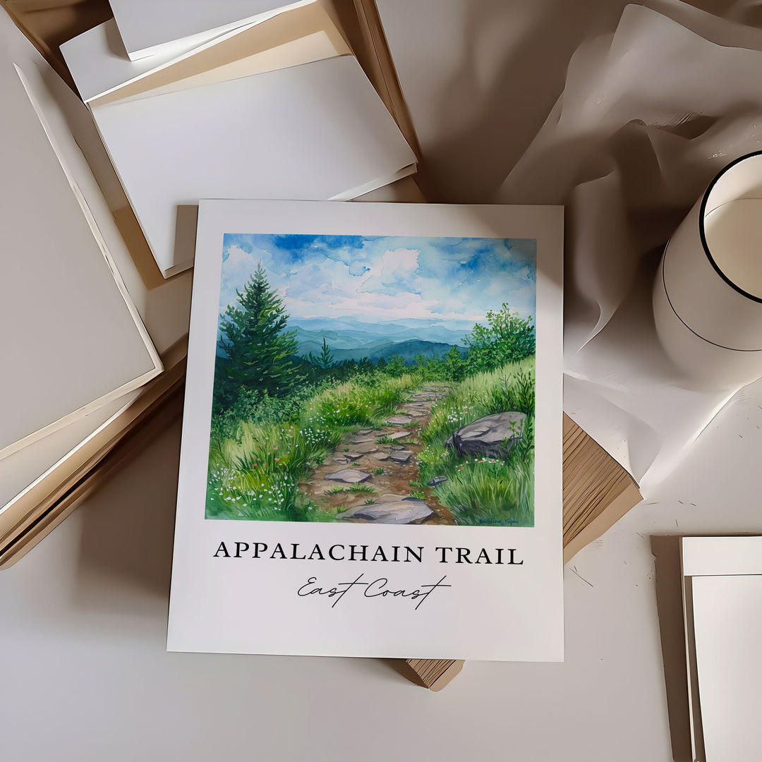 Appalachian Trail Wall Art - East Coast Print