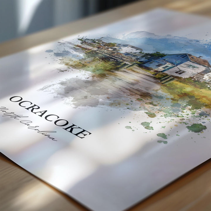 Ocracoke, North Carolina – Watercolor Art Print
