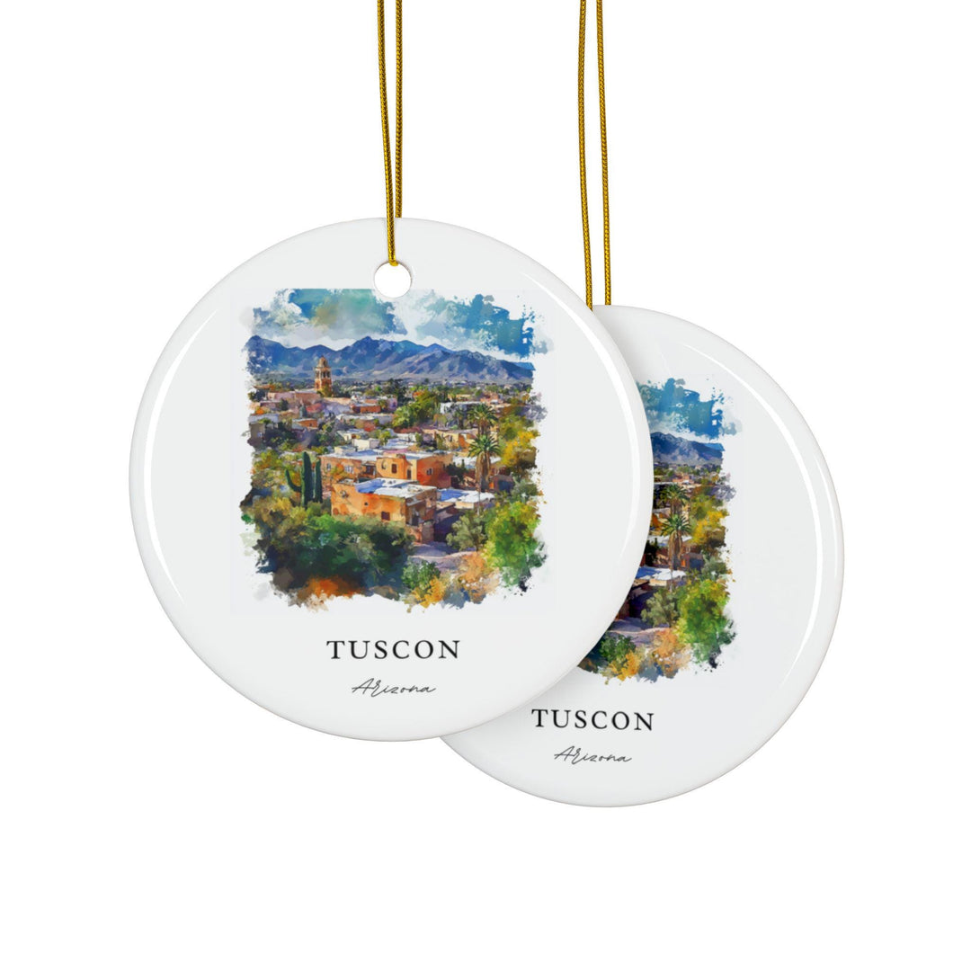 Tuscon AZ Ornament: Unique Tuscon Souvenir, Tuscon Decor, and Authentic Tuscon Arizona Gift