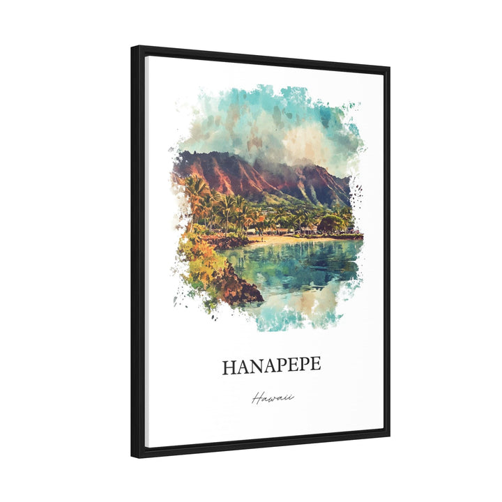 Hanapepe HI Wall Art, Hanapepe Print, Kauai Watercolor Art, Hanapepe Gift, Travel Print, Travel Poster, Housewarming Gift