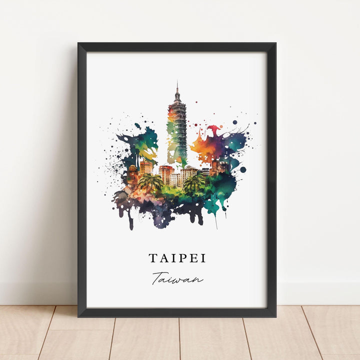 Taipei Taiwan wall art - Taiwan, Taipei poster, Taipei Wedding gift, Taipei Taiwan Birthday present, Custom Text, Personalised Gift