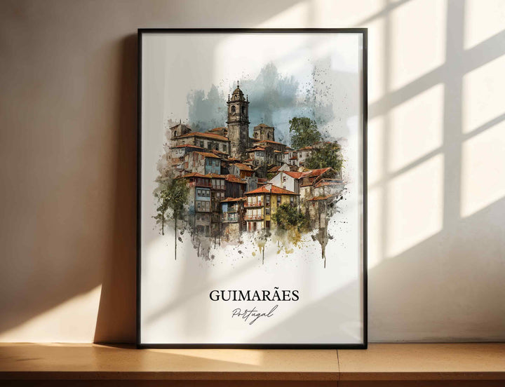 Guimarães, Portugal – Watercolor Art Print