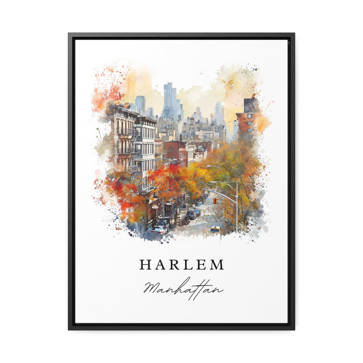 Harlem NYC wall art - Harlem New York City, Harlem gift, Harlem NYC Wedding gift, Birthday present, Custom Text, Perfect Gift