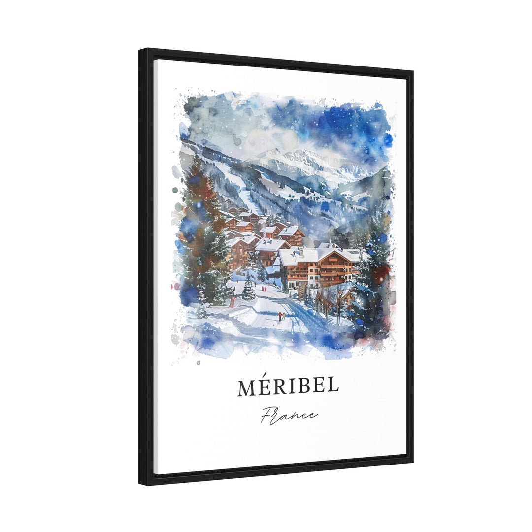 Meribel France Wall Art, Meribel France Print, Tarentaise Valley, Meribel French Alps Gift,