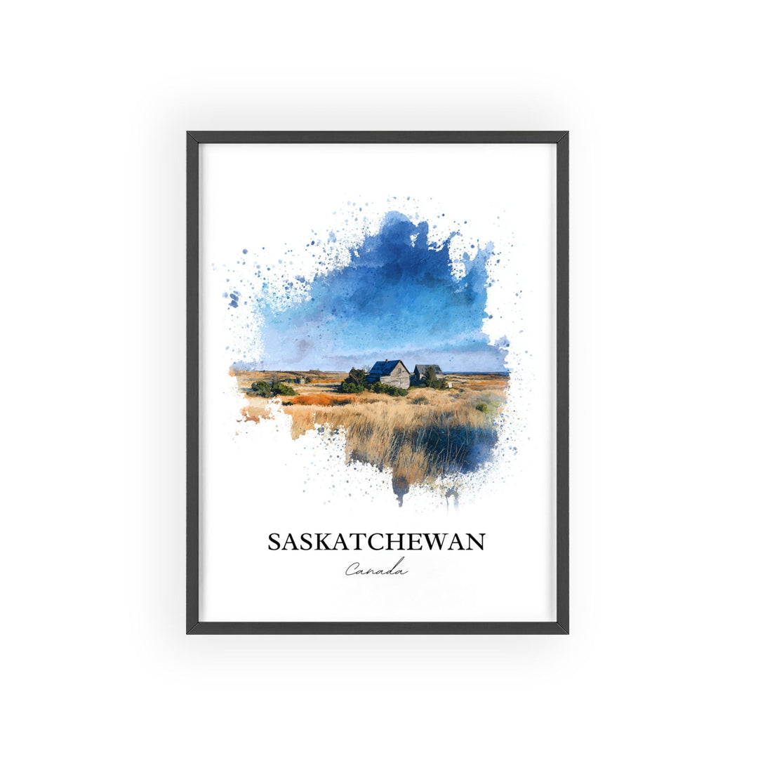 Saskatchewan, Canada – Watercolor Art Print