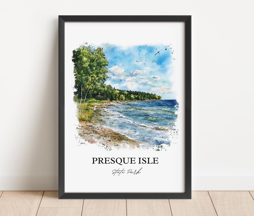 Presque Isle Wall Art, Millcreek PA Print, Lake Erie PA Art, Presque Isle State Park Gift, Travel Print, Travel Poster, Housewarming Gift