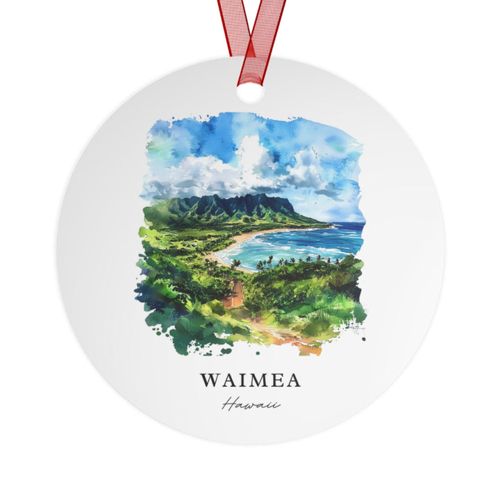 Waimea Hawaii Ornament: Unique Waimea Souvenir, Waimea Xmas Decor, and Authentic Hawaii Gift